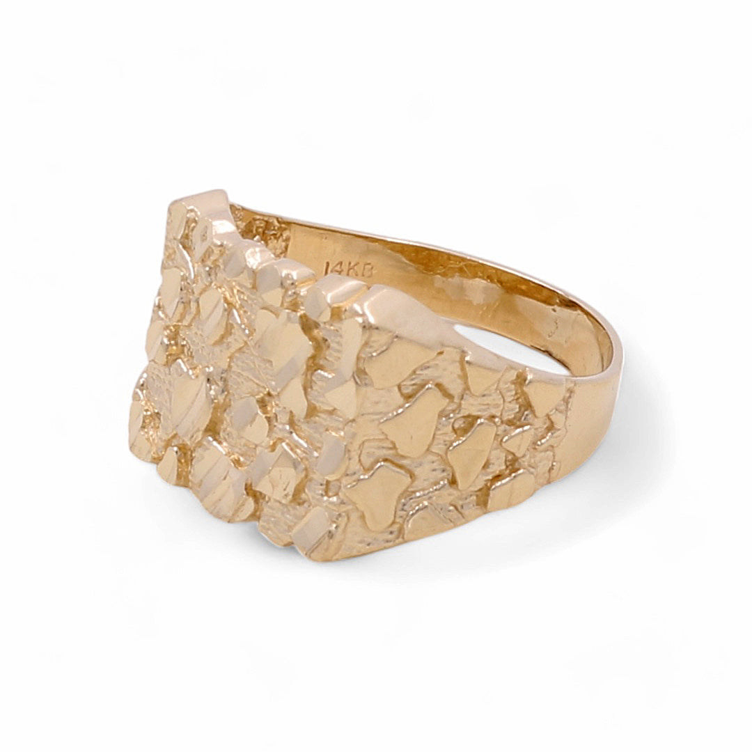 14K Yellow Gold Fashion Nugget Ring