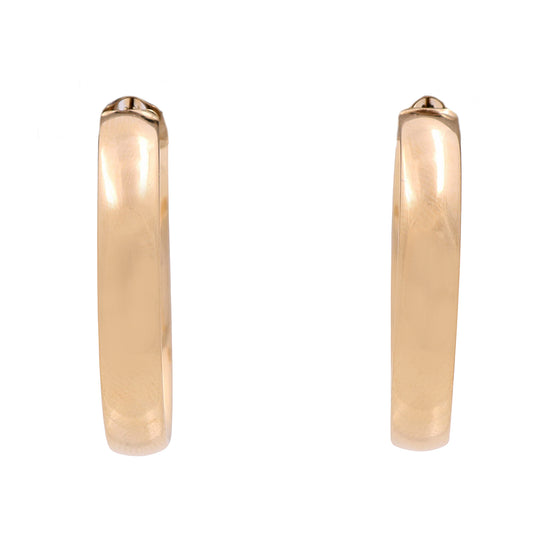 14K Yellow Gold Hoop Earrings