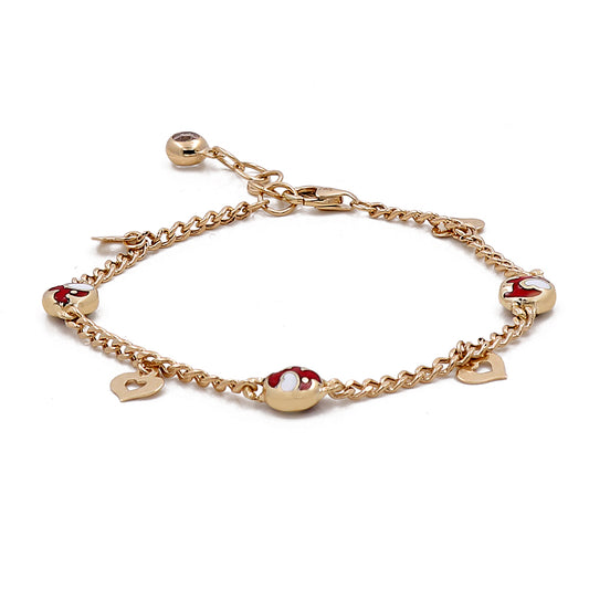 14K Yellow Gold Fashion Kids Bracelet