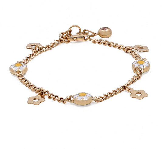 14K Yellow Gold Fashion Kids Bracelet