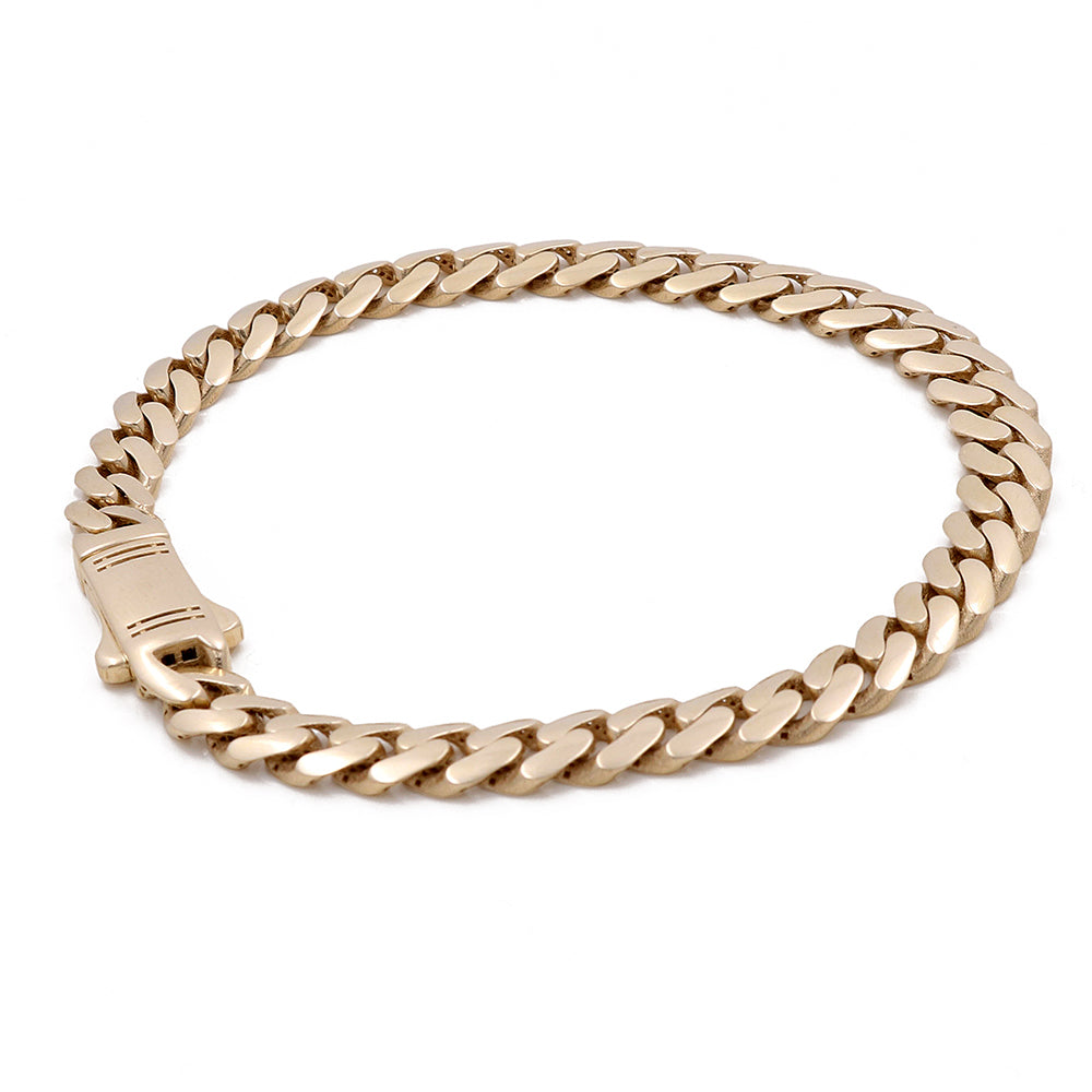 14K Yellow Gold Fashion Cuban Link Bracelet