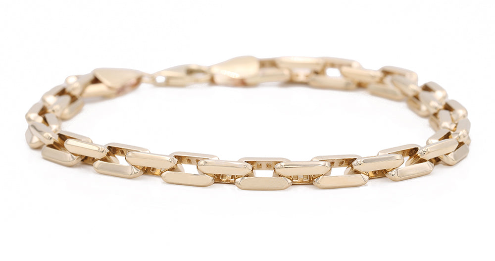 14K Yellow Gold Fashion Links Bracelet
