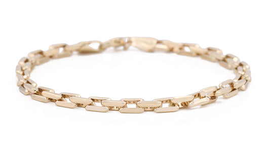 14K Yellow Gold Fashion Links Bracelet
