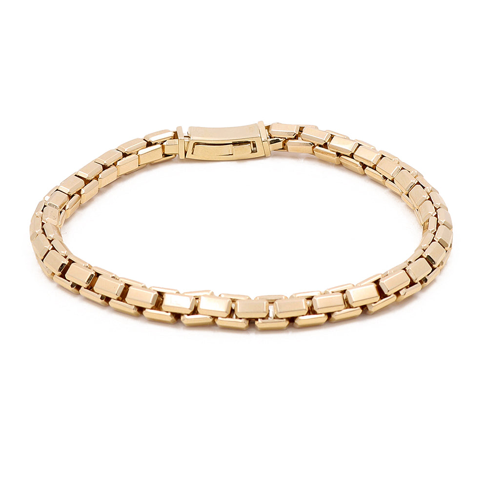 14K Yellow Gold Fashion Links Bracelet