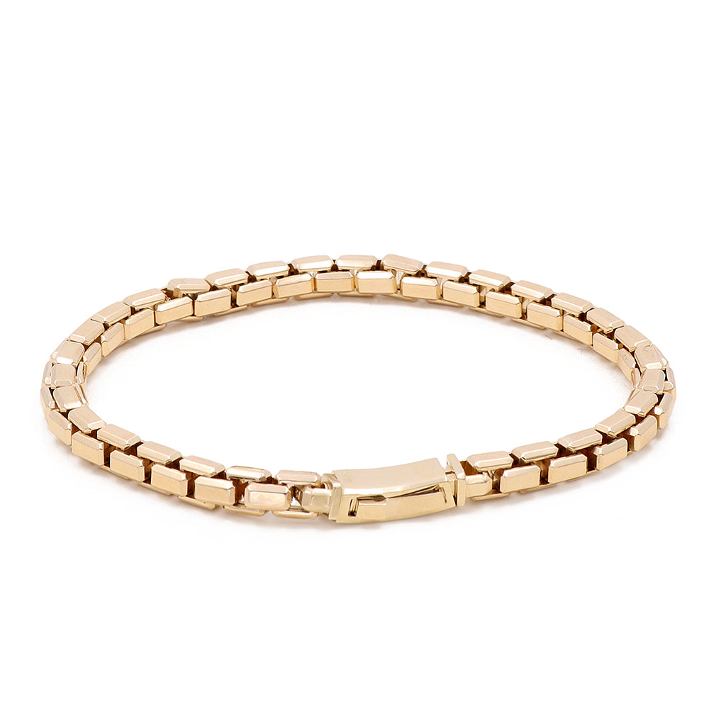 14K Yellow Gold Fashion Links Bracelet