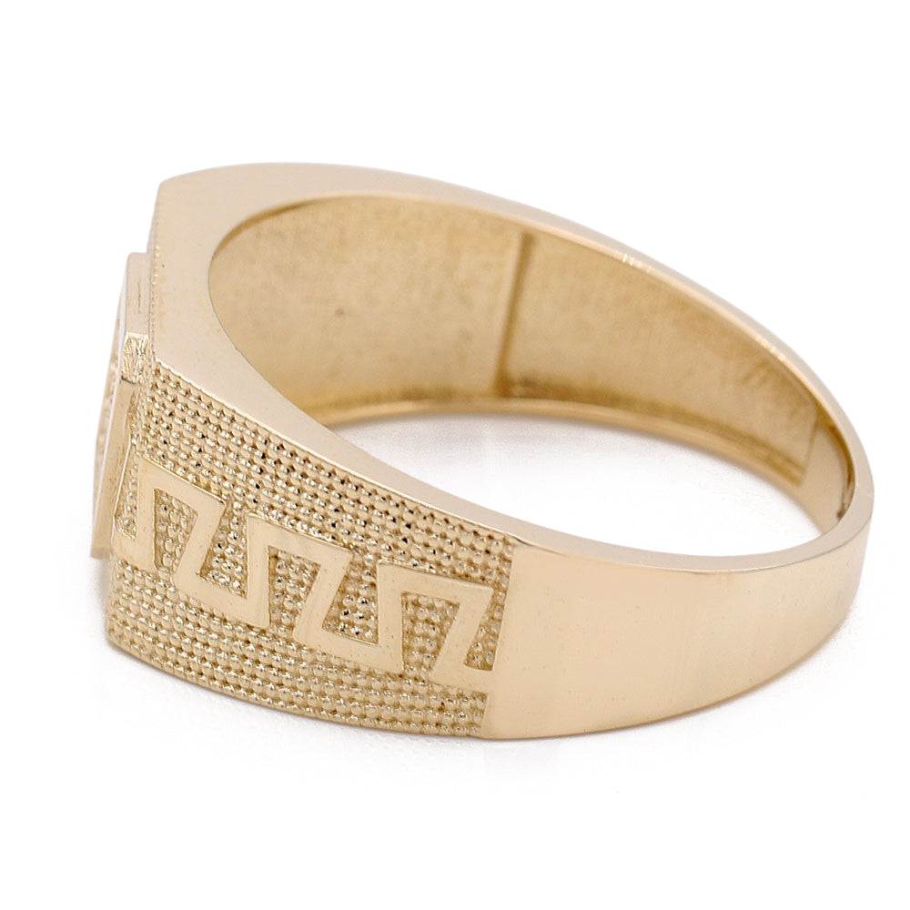 14K Yellow Gold Fashion Greek Design Ring