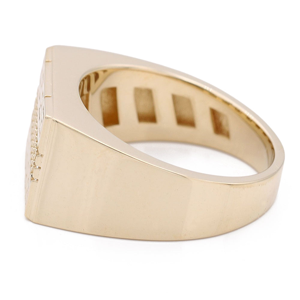 14K Yellow Gold Fashion Greek Design Ring