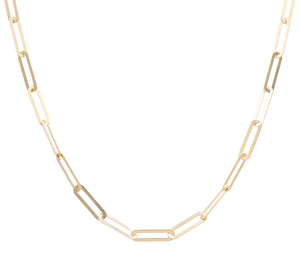 14K Yellow Gold Fashion Link Necklace