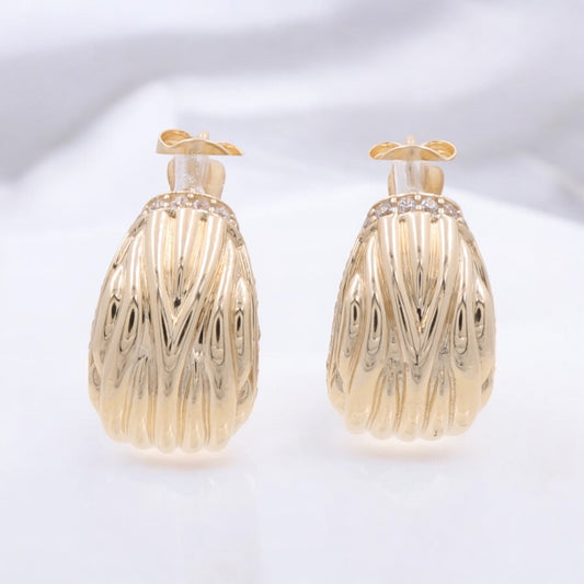 14K Yellow Gold Fashion Earrings