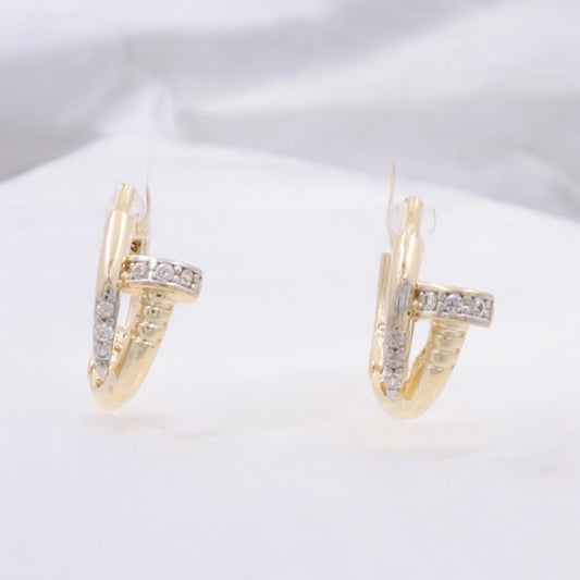 14K Yellow Gold Fashion Earrings