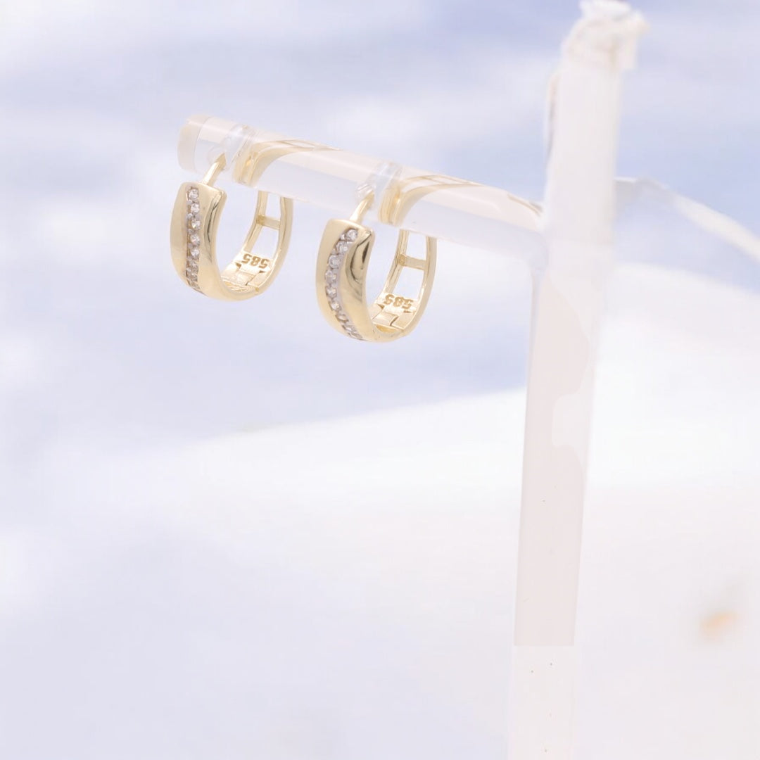 14K Yellow Gold Fashion Earrings