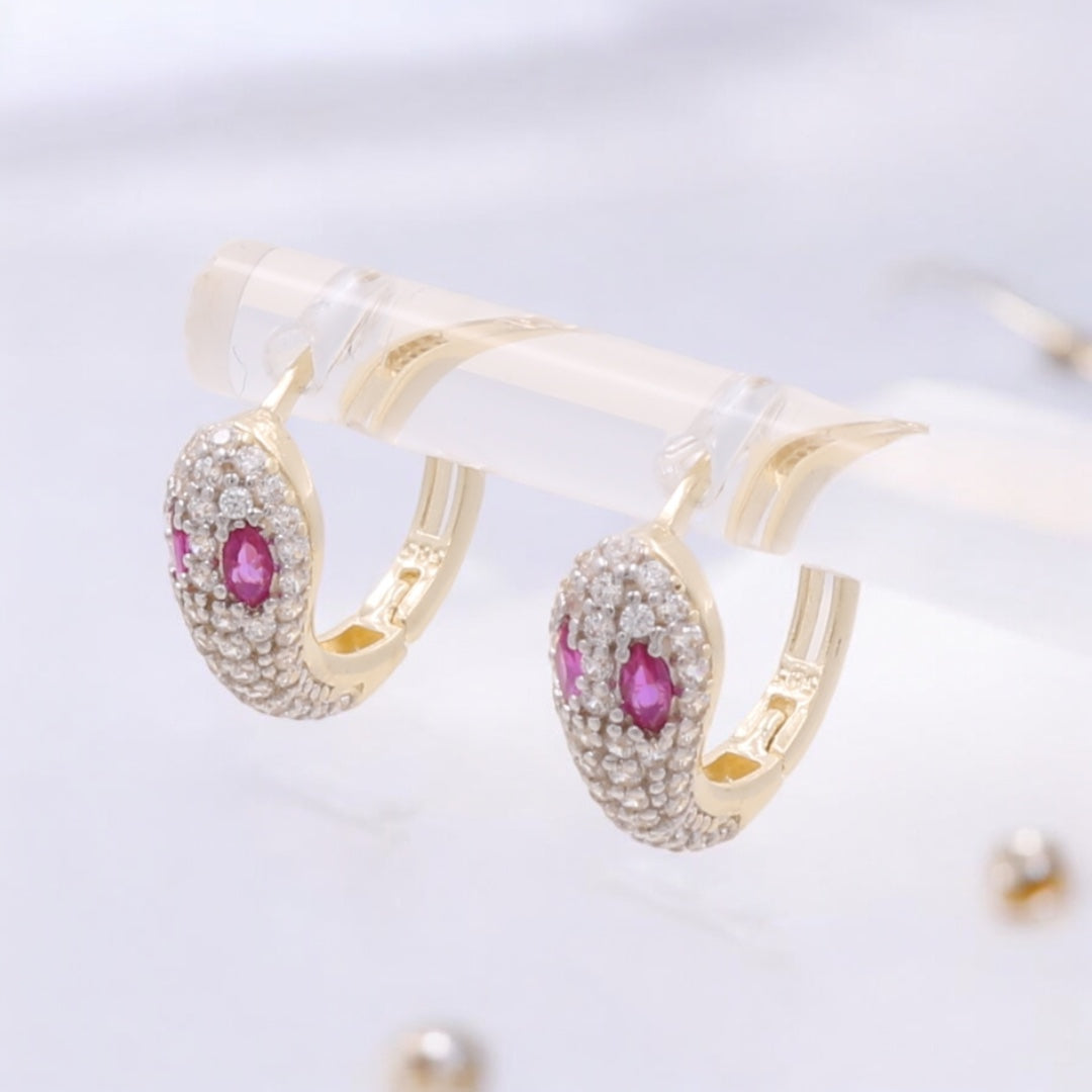 14K Yellow Gold Fashion Earrings