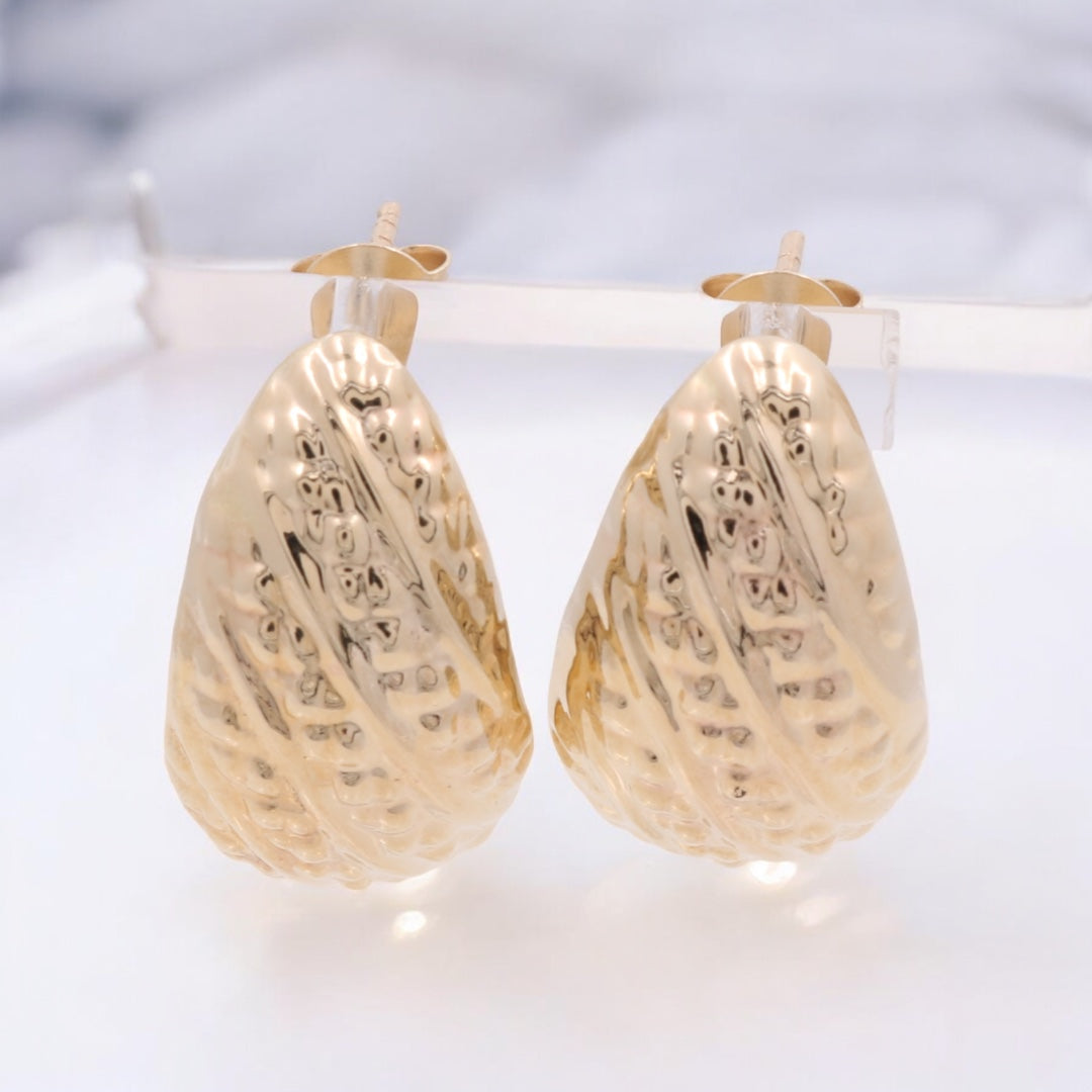 14K Yellow Gold Fashion Earrings