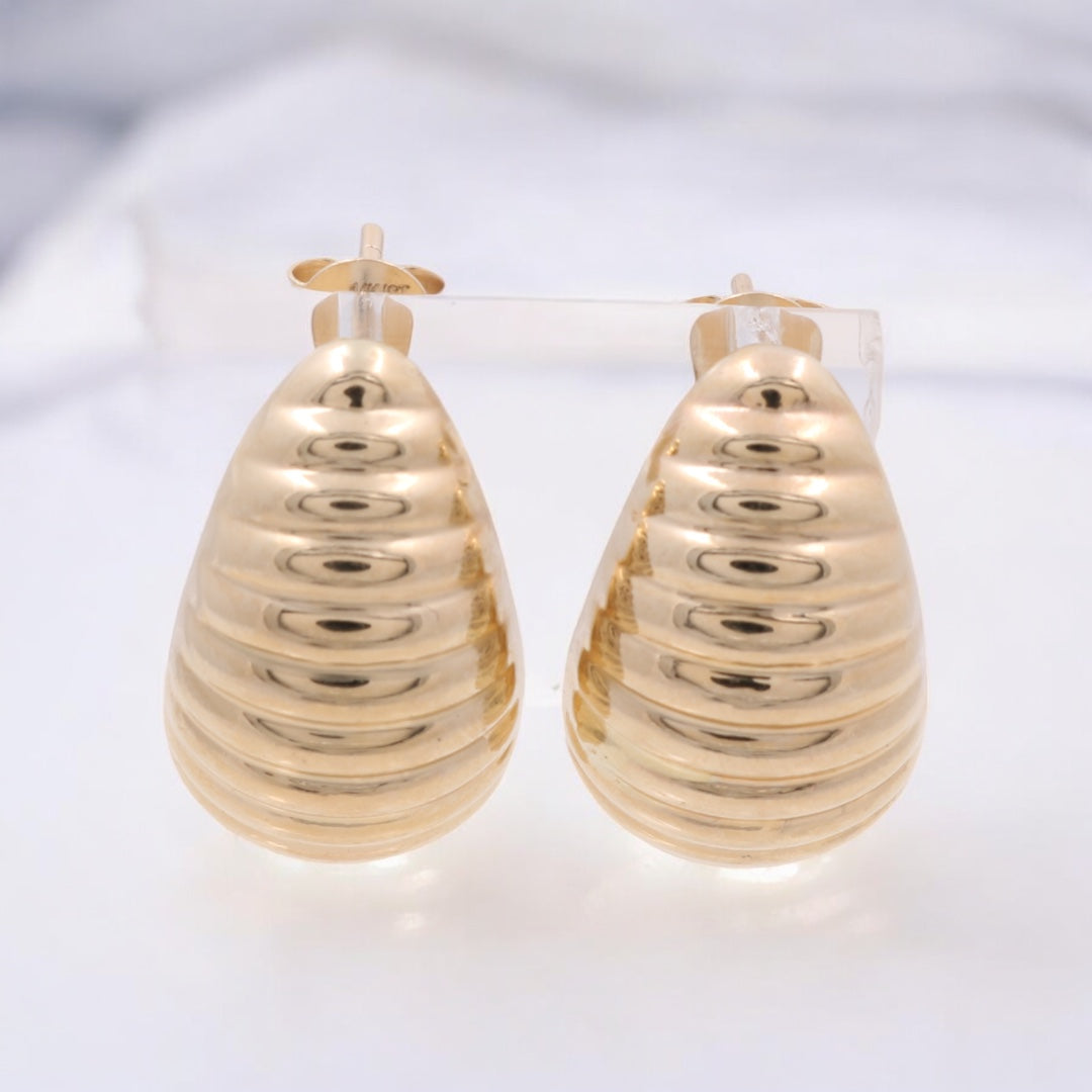14K Yellow Gold Fashion Earrings