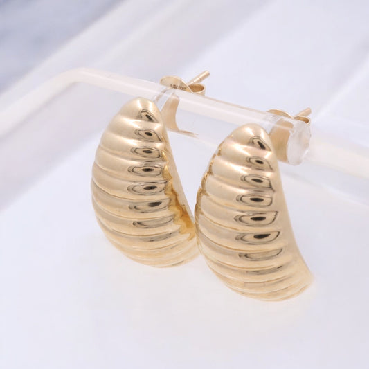 14K Yellow Gold Fashion Earrings