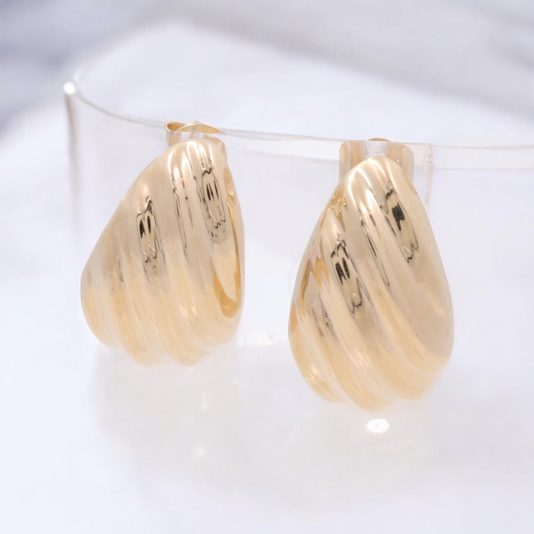 14K Yellow Gold Fashion Earrings