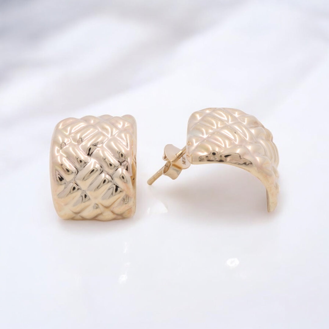 14K Yellow Gold Fashion Earrings