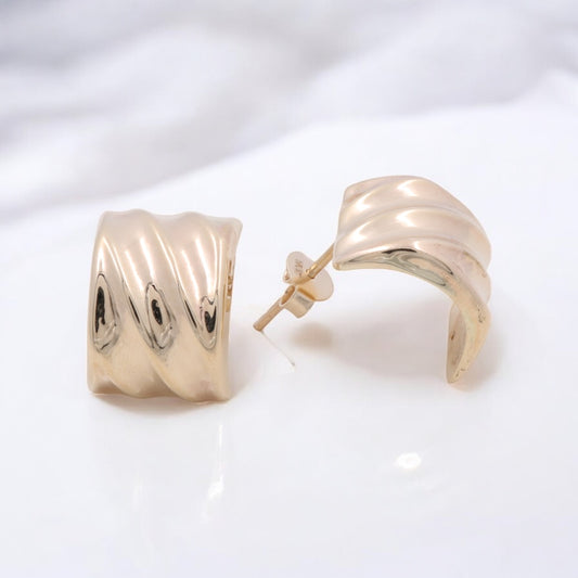 14K Yellow Gold Fashion Earrings