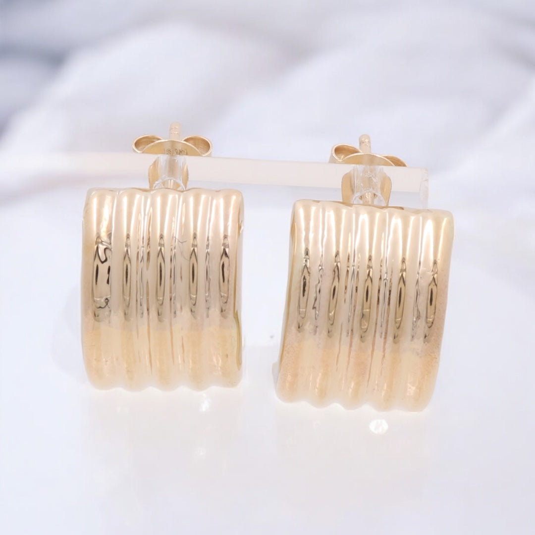 14K Yellow Gold Fashion Earrings