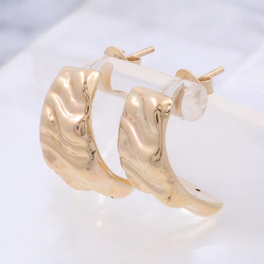14K Yellow Gold Fashion Drop Earrings