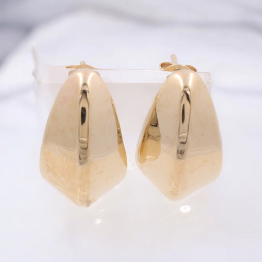 14K Yellow Gold Fashion Drop Earrings