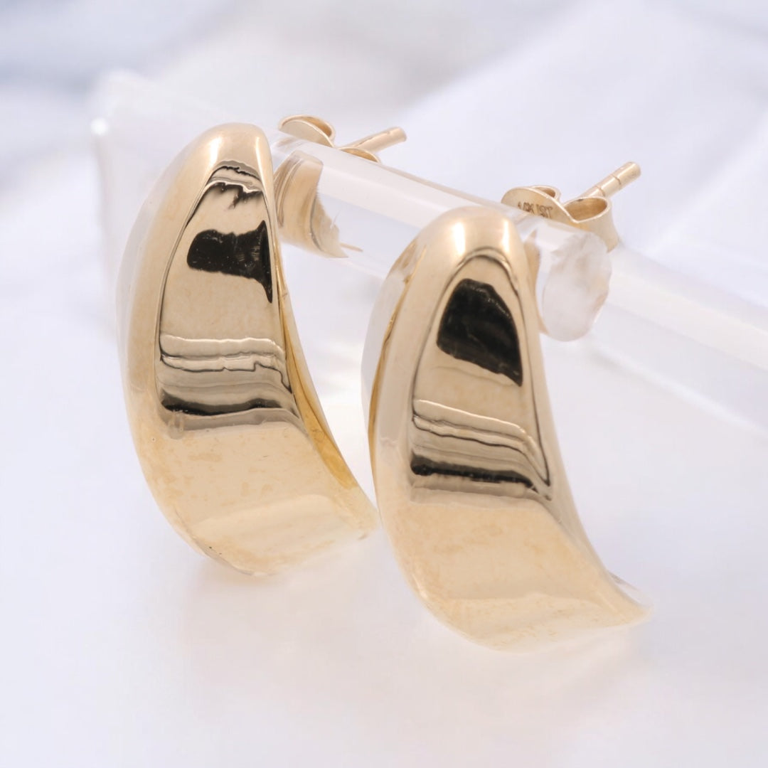 14K Yellow Gold Fashion Drop Earrings