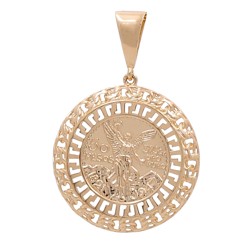 14K Yellow Gold Lady Liberty Coin Pendant