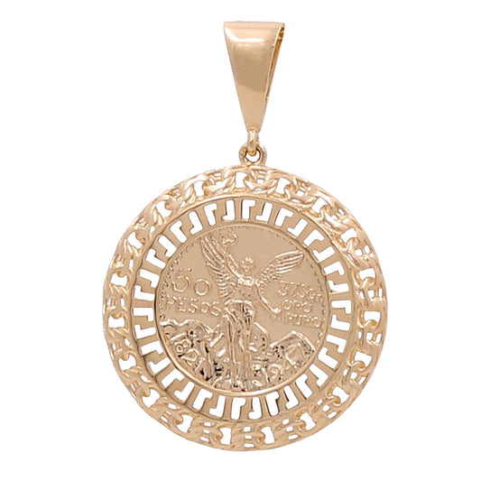 14K Yellow Gold Lady Liberty Coin Pendant