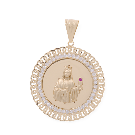 14K Yellow Gold Santa Barbara Pendant