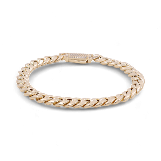 14K Yellow Gold Cuban Link Bracelet