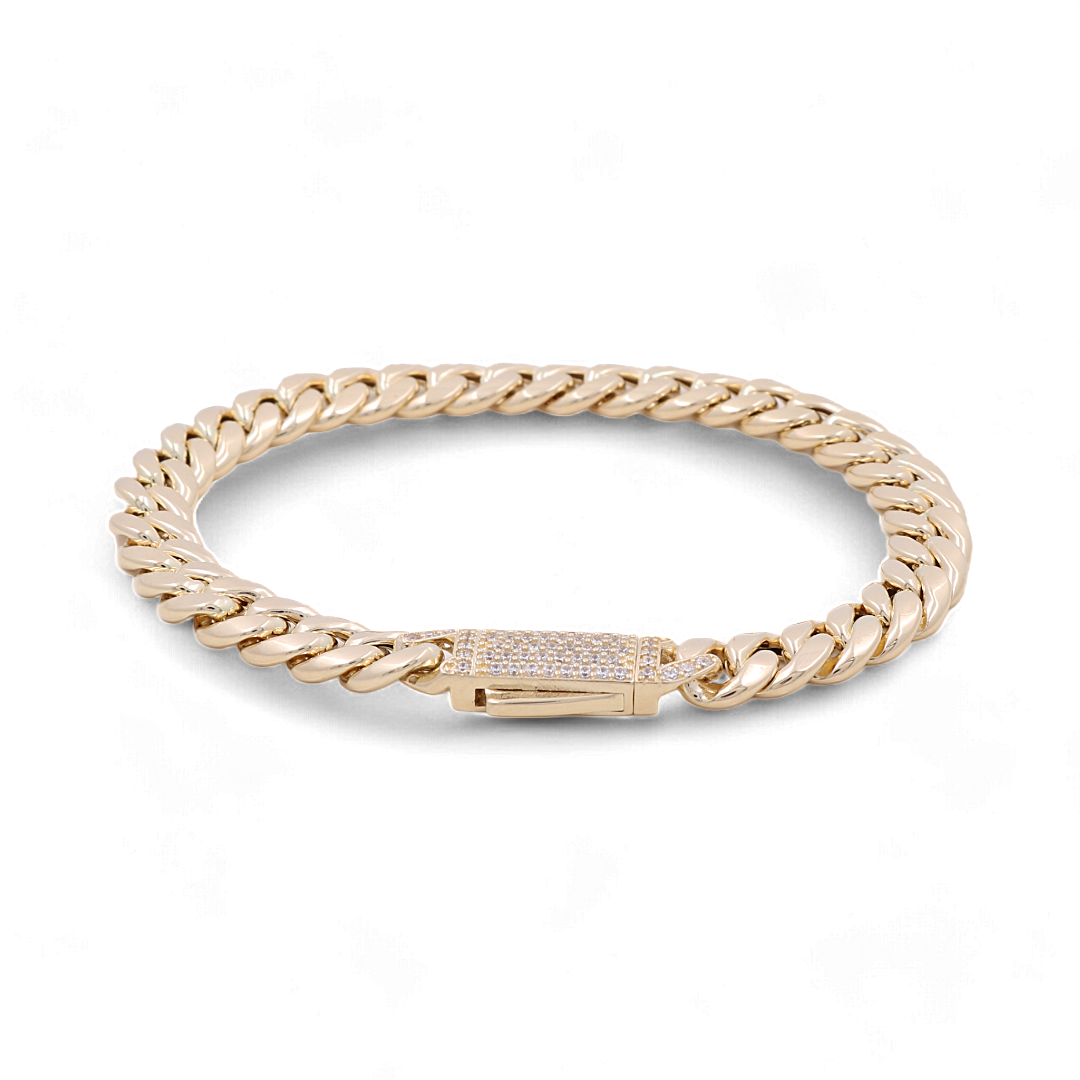 14K Yellow Gold Cuban Link Bracelet