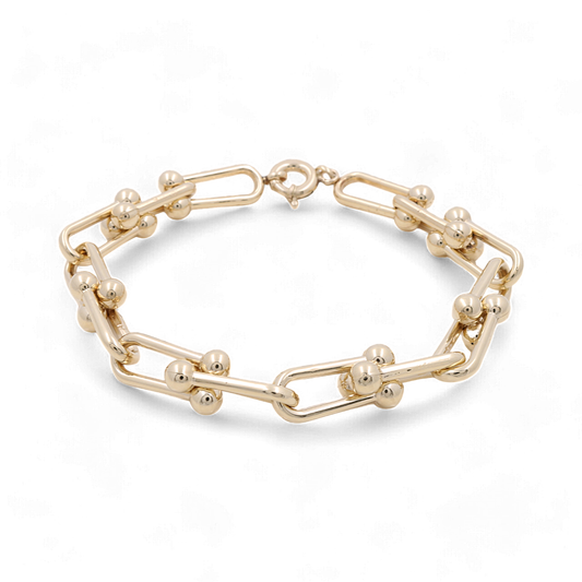 14K Yellow Gold Women's Italian Link Bracelet