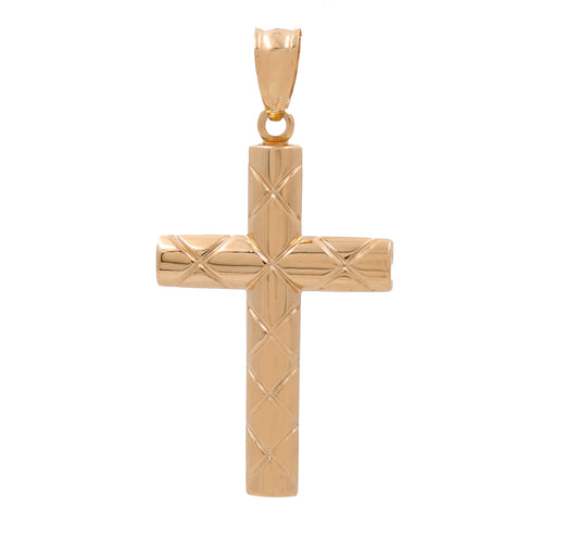 14K Yellow Gold Jesus Christ Pendant