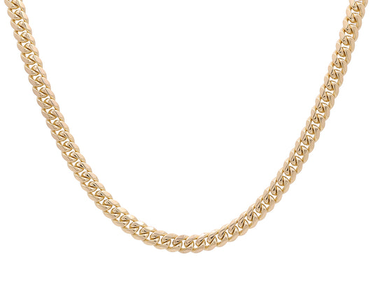 14K Yellow Gold Cuban Link Chain