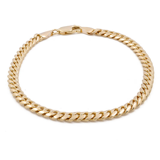 14K Yellow Gold Cuban Link Bracelet