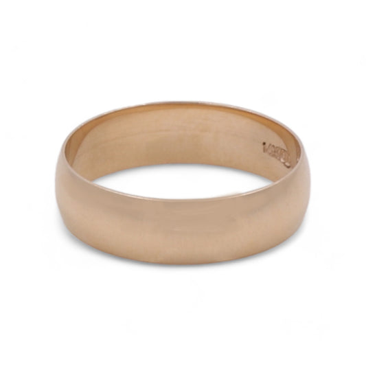 14K Yellow Gold Men's Wedding Band