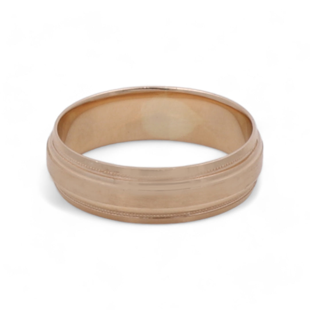 14K Yellow Gold Men's Wedding Band