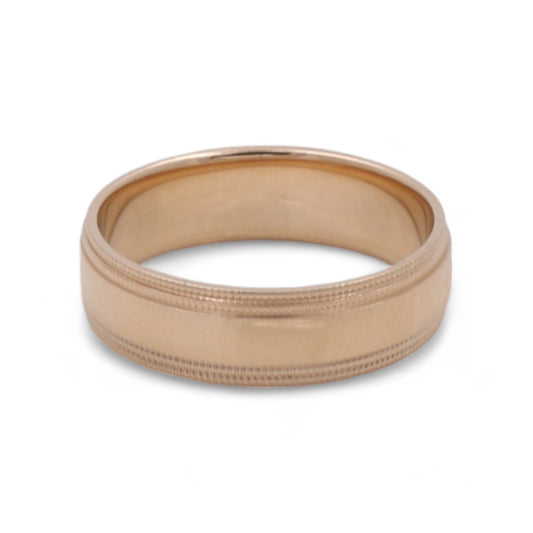 14K Yellow Gold Men's Wedding Band