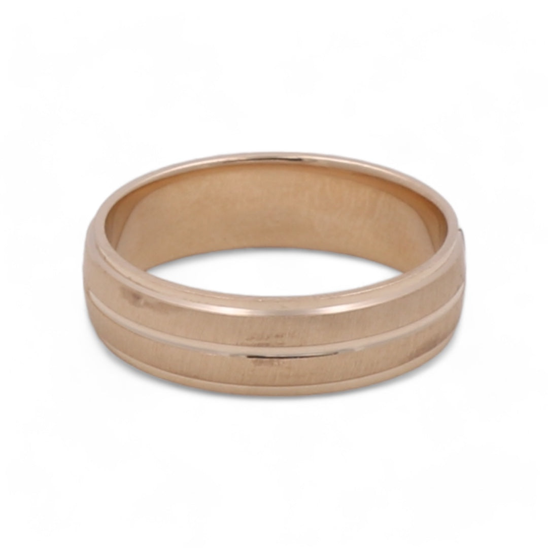 14K Yellow Gold Men's Wedding Band