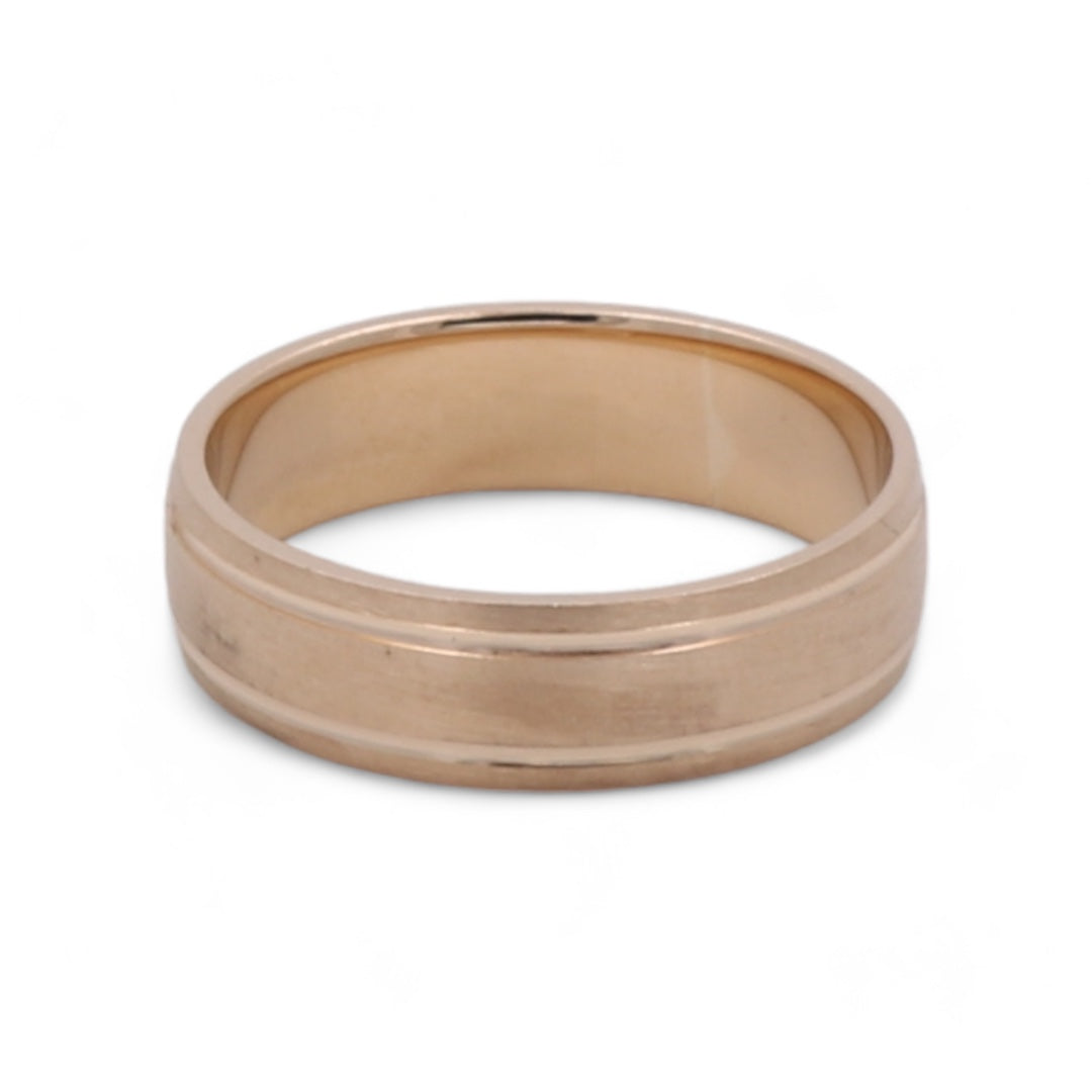 14K Yellow Gold Men's Wedding Band