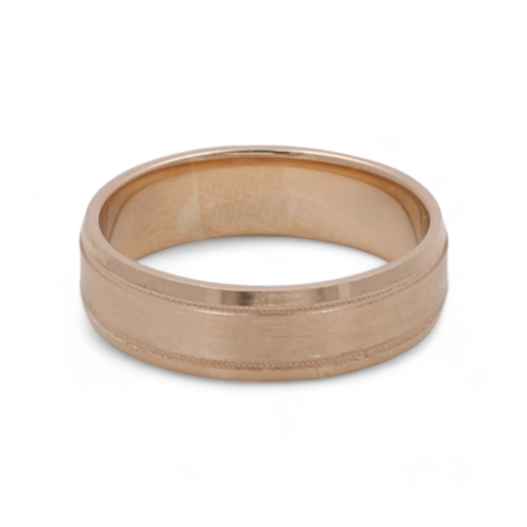 14K Yellow Gold Men's Wedding Band