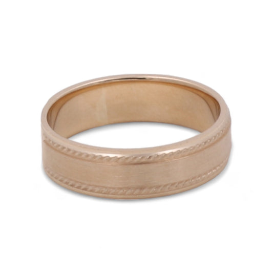 14K Yellow Gold Men's Wedding Band