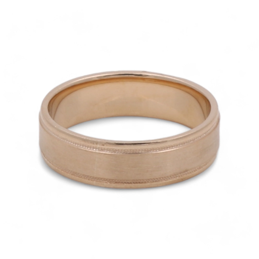 14K Yellow Gold Men's Wedding Band