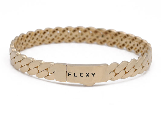 14K Yellow Gold Fashion Flex Bracelet