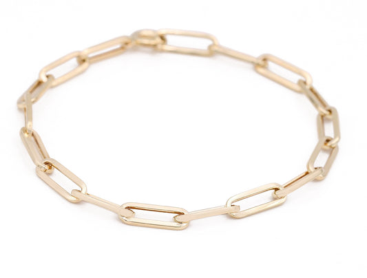 14K Yellow Gold Fashion Links Bracelet