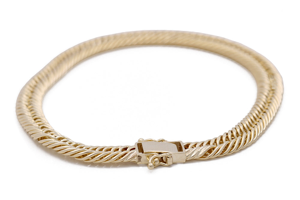 14K Yellow Gold Braided fashion Bracelet