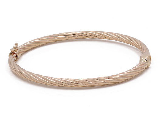 14K Yellow Gold Twisted Rope Bracelet