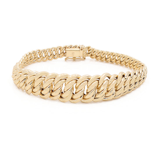 14K Yellow Gold Fashion Links Bracelet