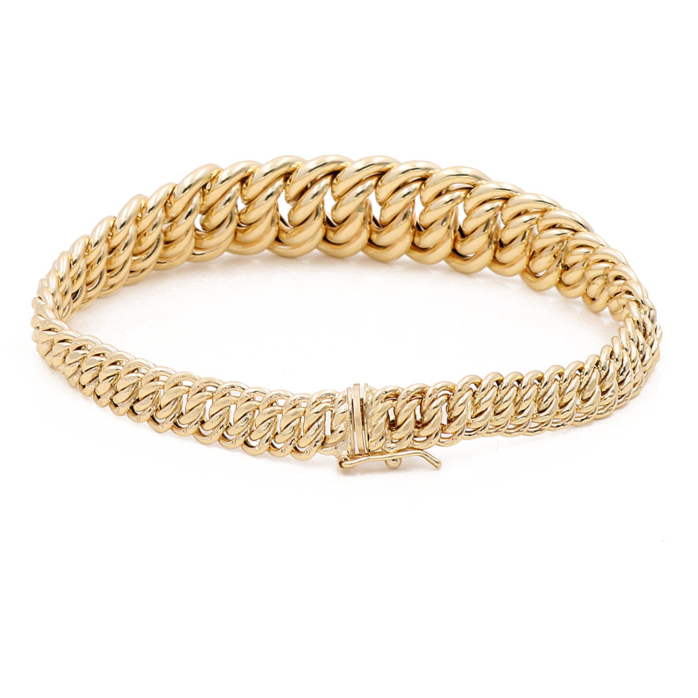 14K Yellow Gold Fashion Links Bracelet