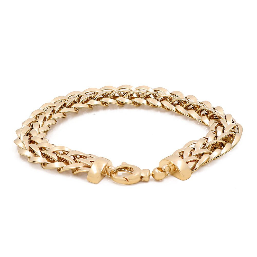 14K Yellow Gold Fashion Links Bracelet